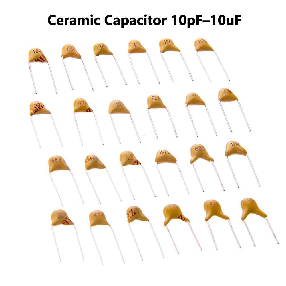 Capacitor Kit Assortment - 30PF 47PF 100PF 50V 모놀리식 세라믹