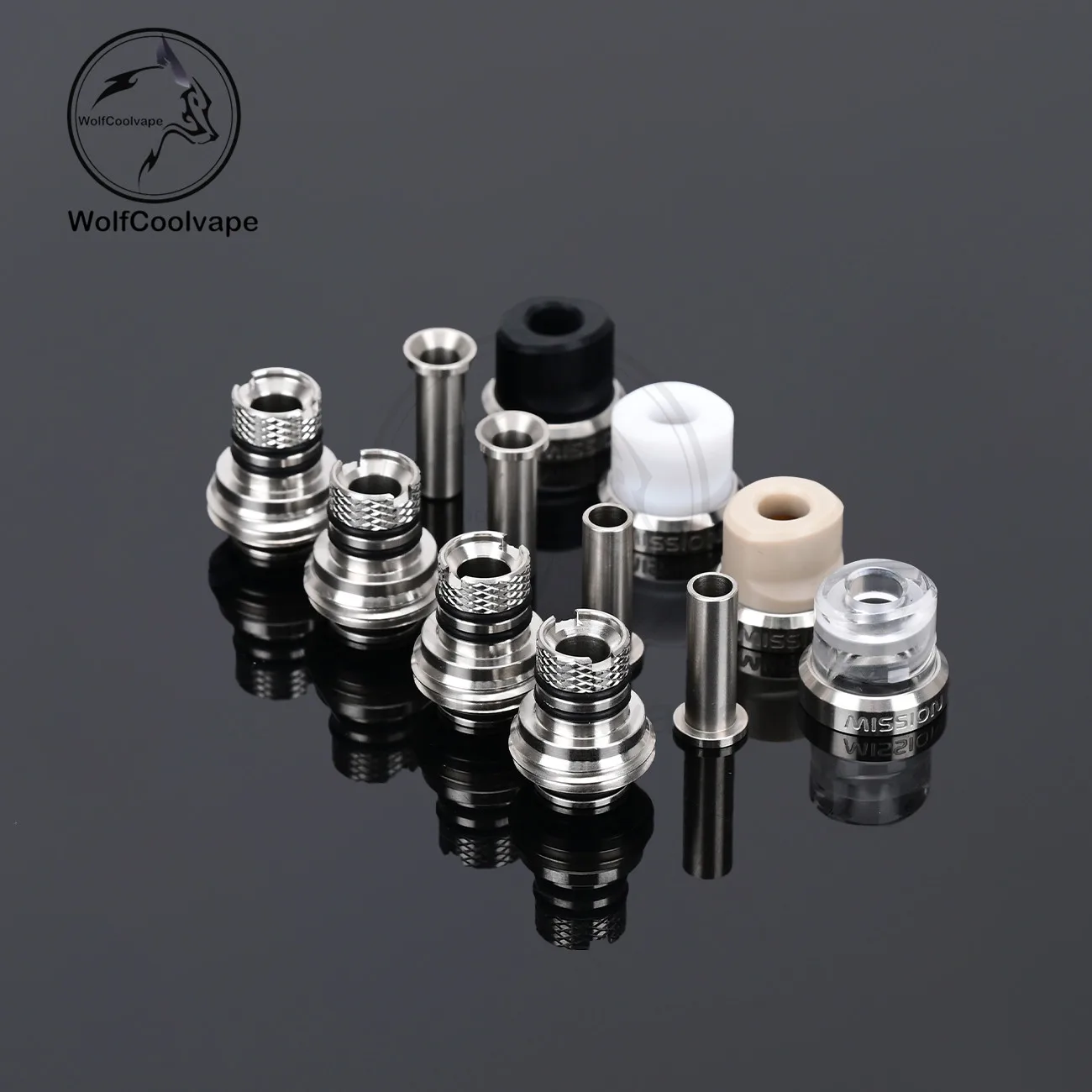 울프쿨베이프 미션 팁 V2 스타일 BB 드립 팁 세트  - Diy Vape Electronics 리뷰 및 가격