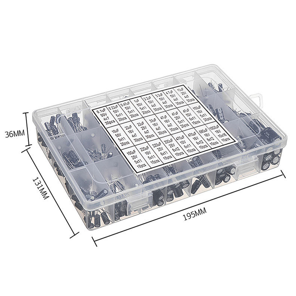 500개 전해 콘덴서 모듬 키트 0.1uF-1000uF - Capacitor Kit Assortment 리뷰 및 가격