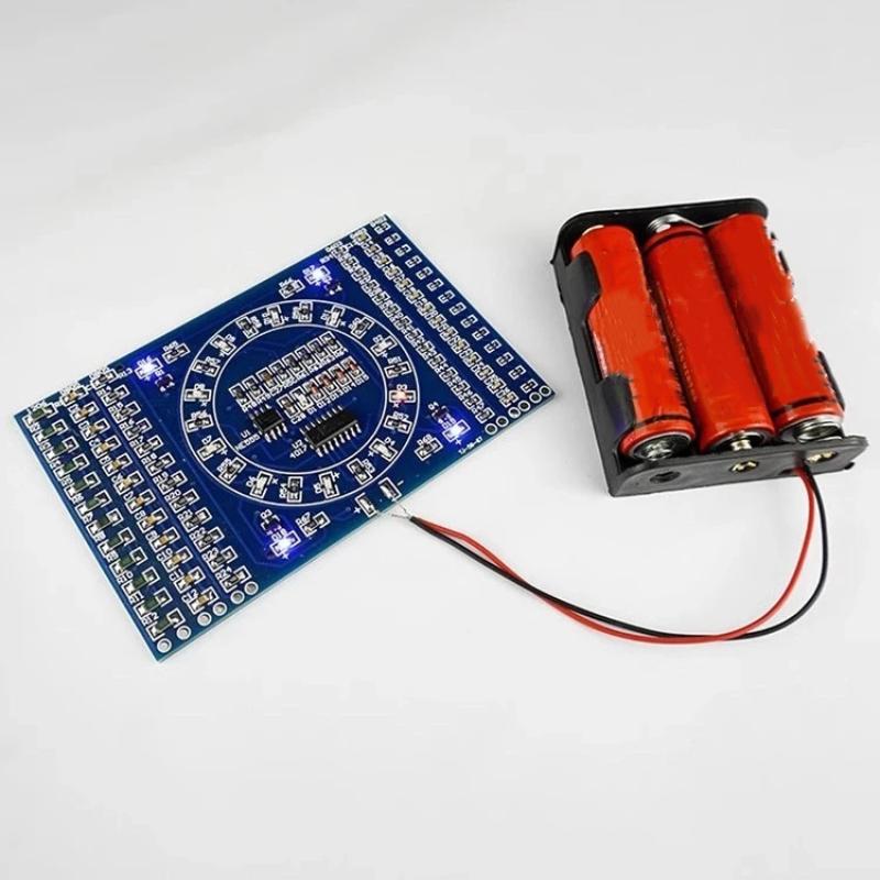 SMD 납땜 연습 보드 CD4017 NE555 회전식  - Diy Electronics Kits For Beginners 리뷰 및 가격