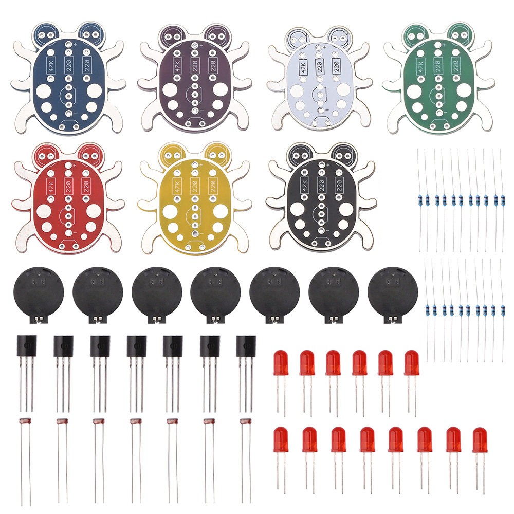 LED 전자 DIY 납땜 키트, 딱정벌레 모양의 다채로 - Diy Electronics Kits For Beginners 리뷰 및 가격