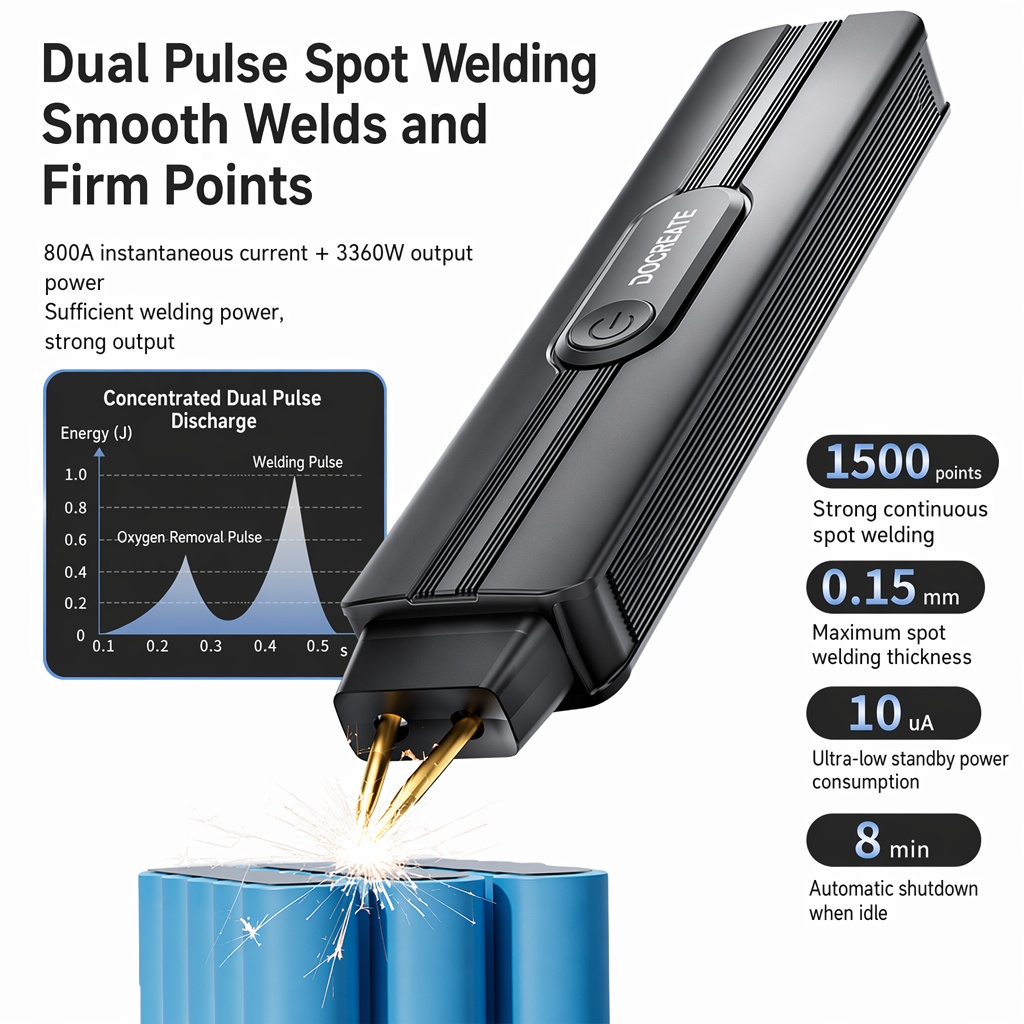 DC5V 휴대용 핸드헬드 스폿 용접기 9개의 조절 가능 - Diy Electronics Spot Welder 리뷰 및 가격