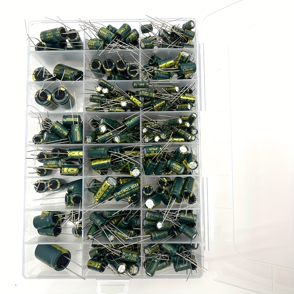 335Pcs 알루미늄 전해 커패시터 키트 24 값 10 - Capacitor Kit Assortment 리뷰 및 가격