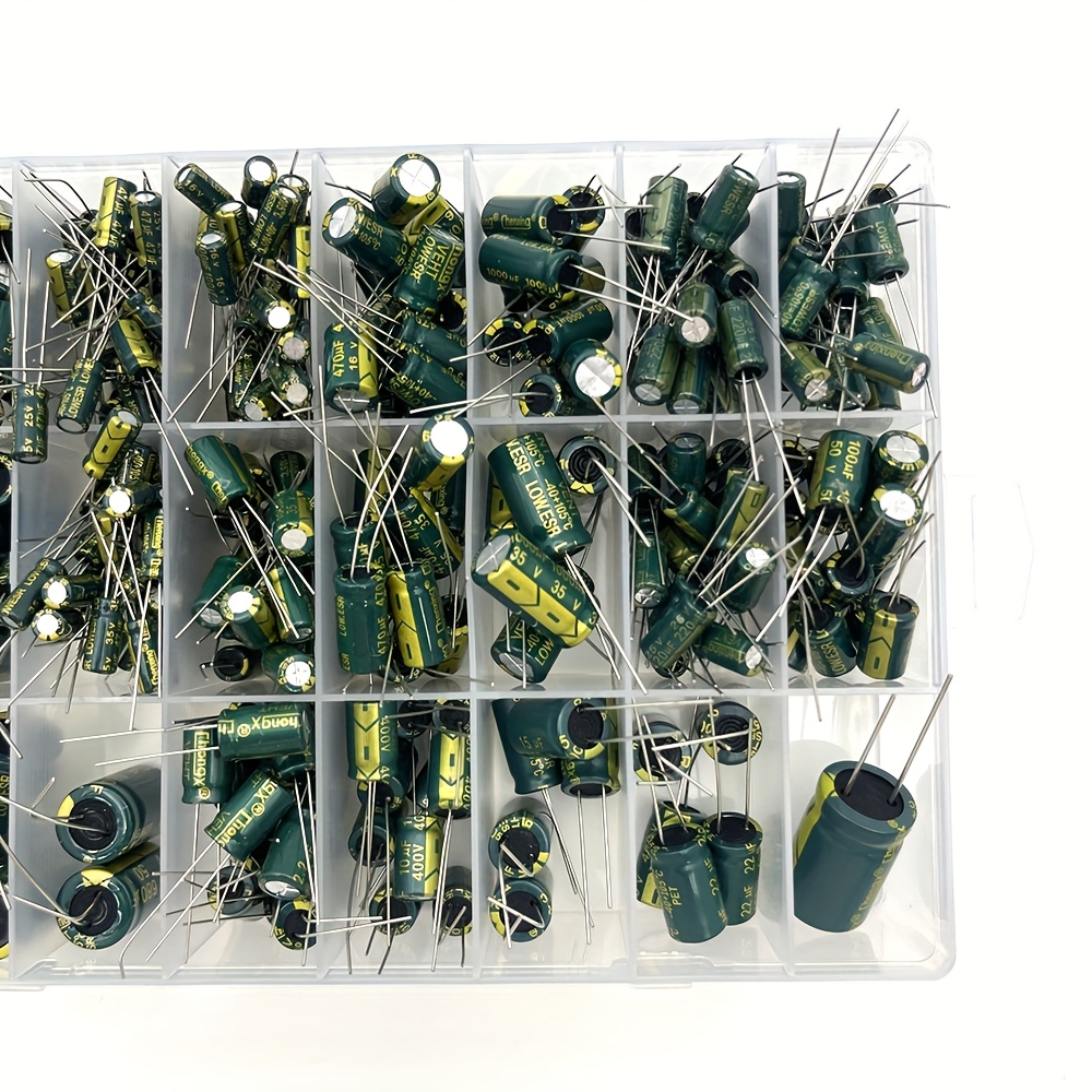 335Pcs 알루미늄 전해 커패시터 키트 24 값 10 - Capacitor Kit Assortment 리뷰 및 가격