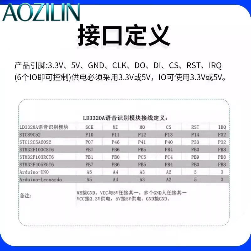 AOZILIN LD3320A 음성 인식 모듈, STC5 - Useful Diy Electronics Projects 리뷰 및 가격