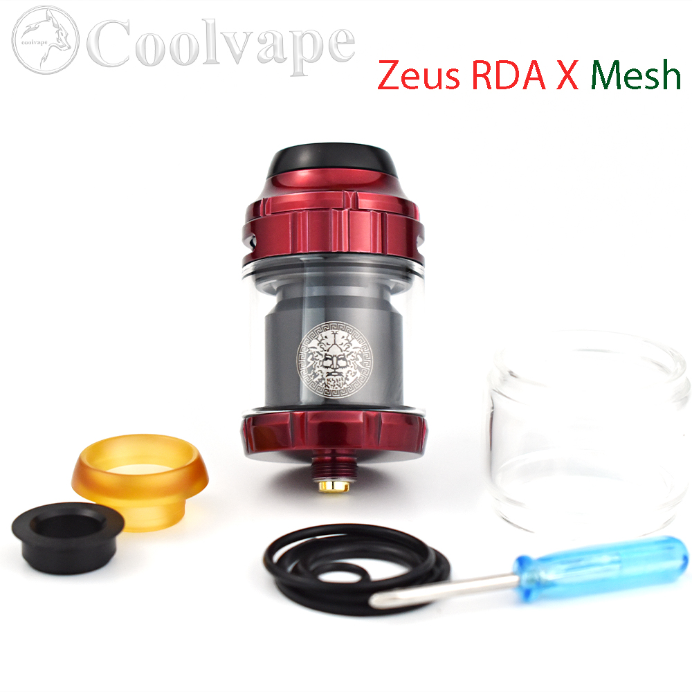 메쉬 스타일 데크가 포함된 Zeus RTA 분무기 25 - Diy Vape Electronics 리뷰 및 가격