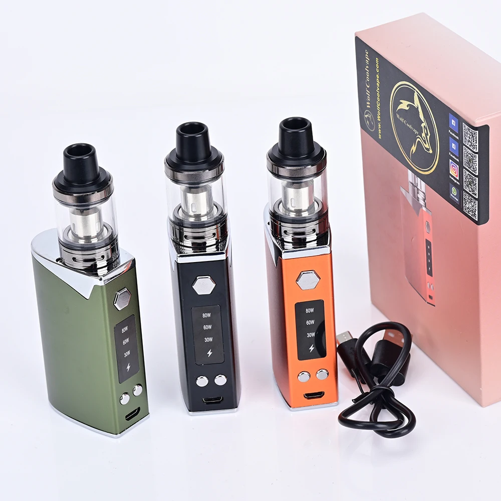 Wolfcoolvape 80W 전자담배 스타터 키트(2 - Diy Vape Electronics 리뷰 및 가격