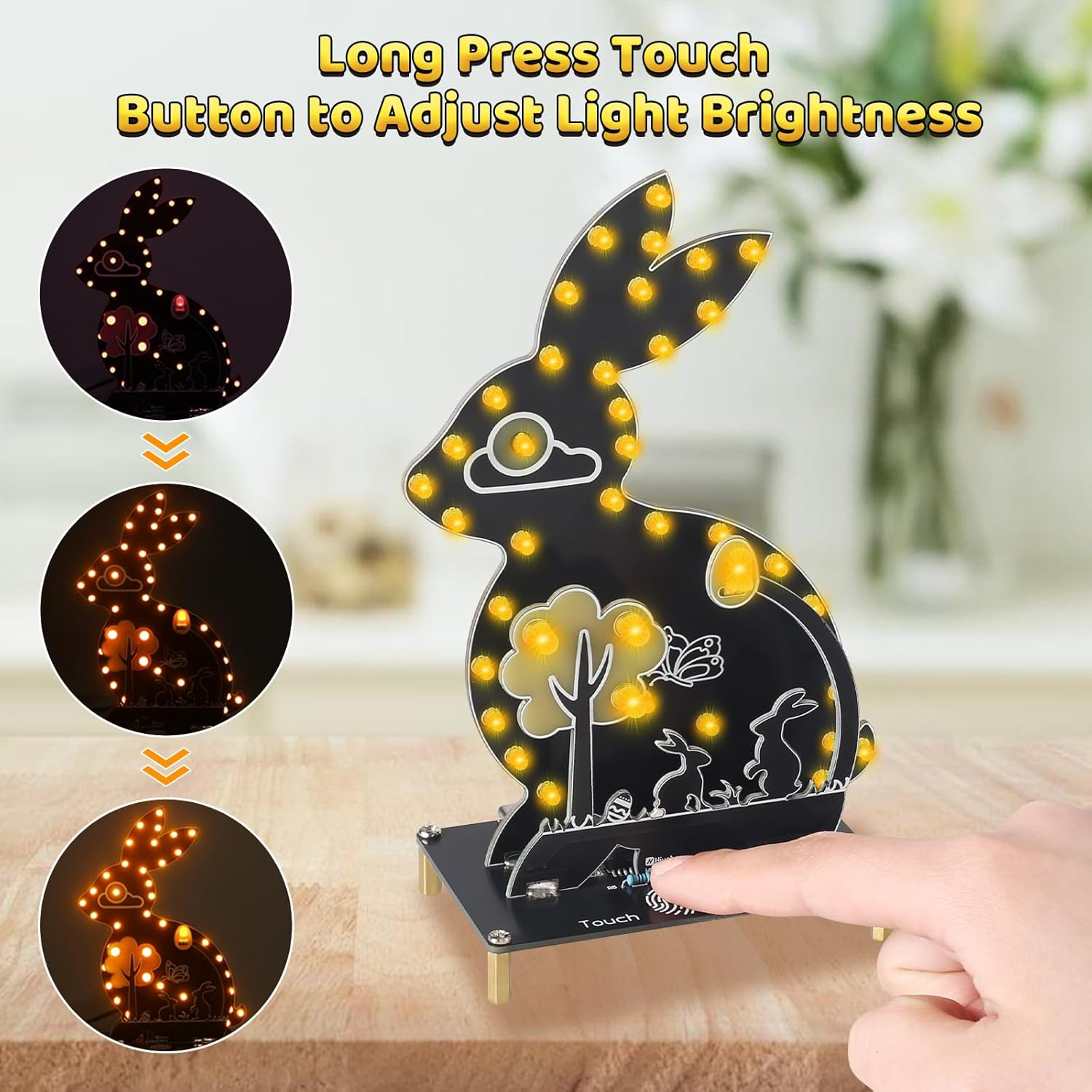 DIY 토끼 납땜 연습 키트 전자 토끼 야간 조명 터치 - Diy Electronics Kits For Beginners 리뷰 및 가격