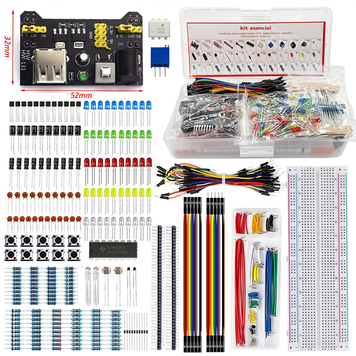 브레드보드 830 포인트 DIY 전자 부품 세트 (아두 - Capacitor Kit Assortment 리뷰 및 가격