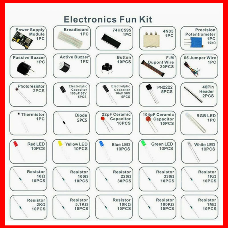 브레드보드 830 포인트 DIY 전자 부품 세트 (아두 - Capacitor Kit Assortment 리뷰 및 가격