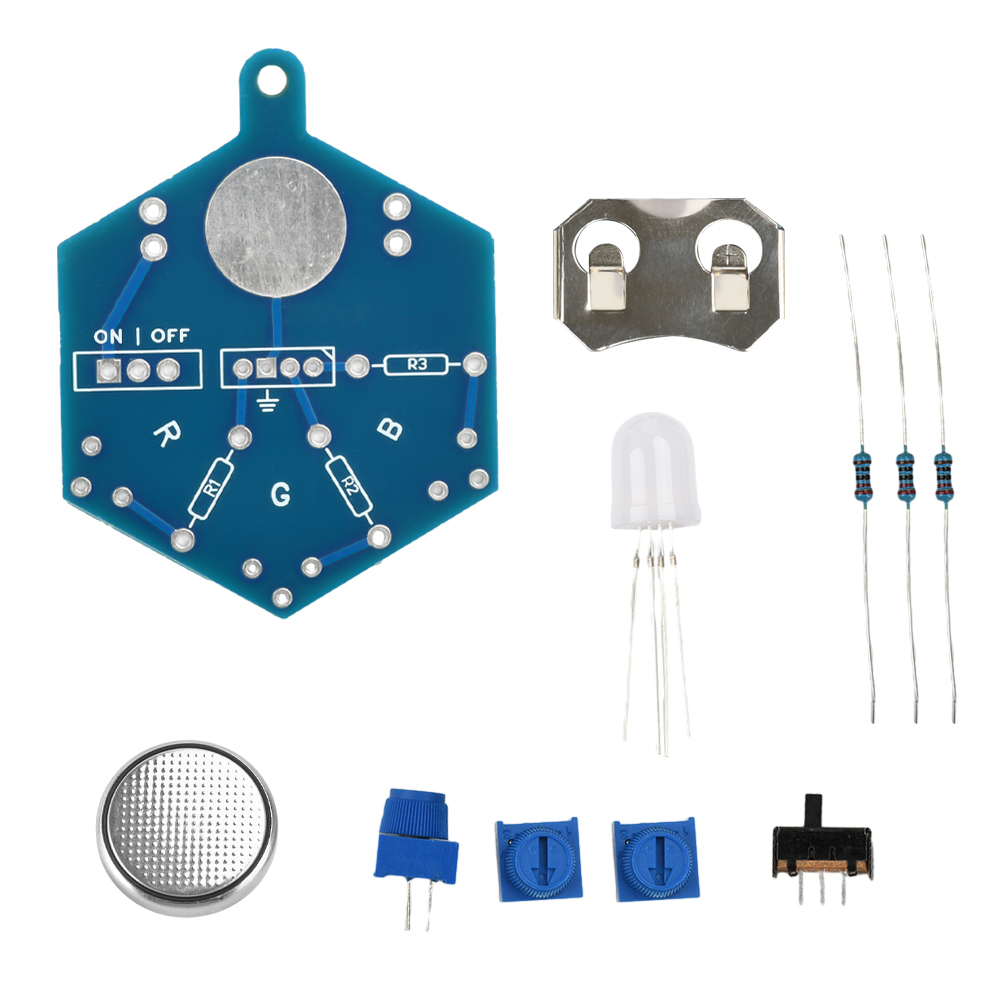 RGB LED 조명 회로 기판 용접 연습 DIY 전자  - Diy Electronics Kits For Beginners 리뷰 및 가격